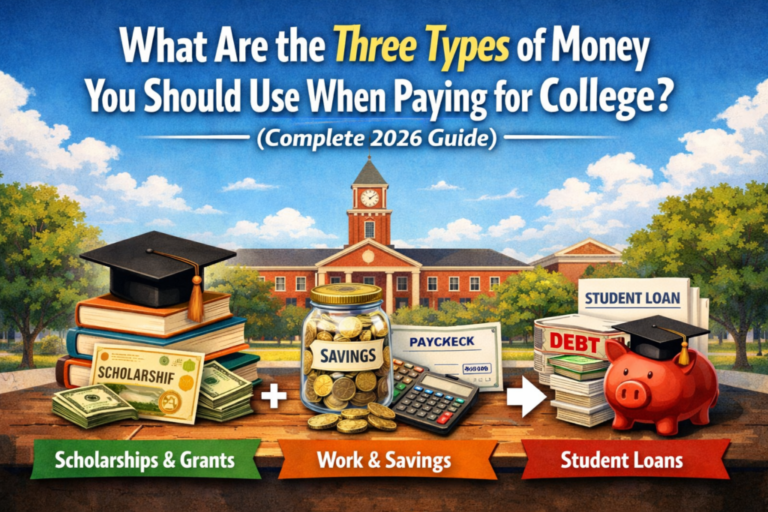 What Are the Three Types of Money You Should Use When Paying for College