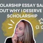Reasons Why I Deserve a Scholarship