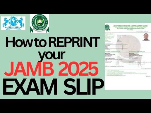 JAMB Slip Reprinting