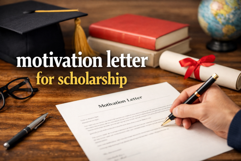 motivation letter for scholarship
