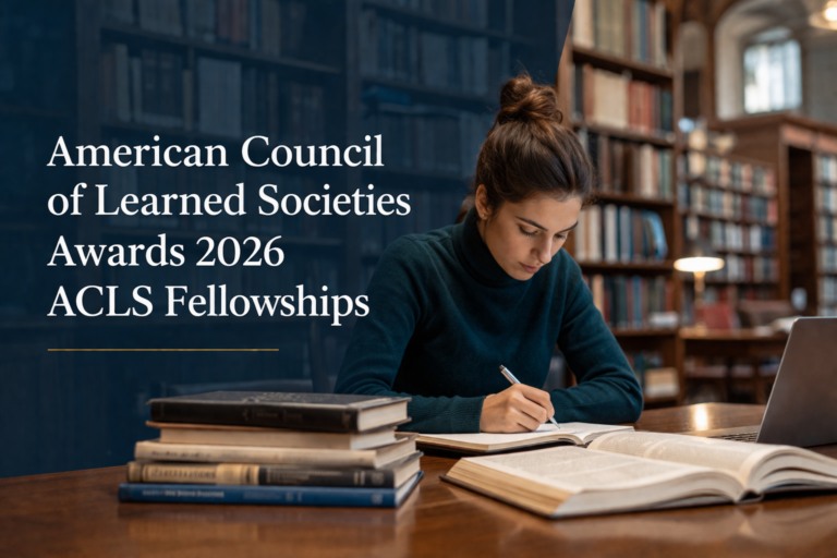 American Council of Learned Societies ACLS Fellowships