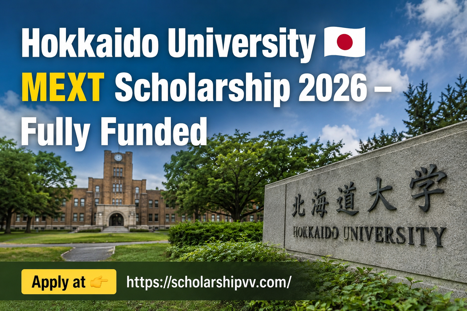 Hokkaido University MEXT Scholarship