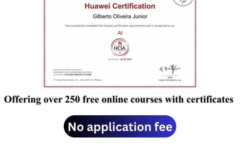 Enroll Now: Huawei FREE Courses with Certificates 1 Huawei FREE Courses with Certificates