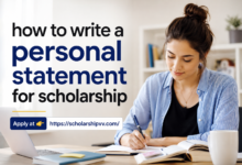 How to Write a Personal Statement for Scholarship 2026