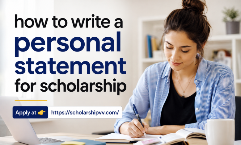How to Write a Personal Statement for Scholarship 2026